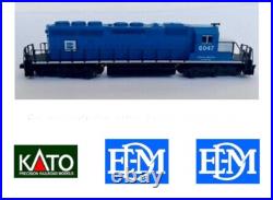 Kato N scale locomotive SD40-2 EMD #6047 with DCC Sound ESU Loksound Installed