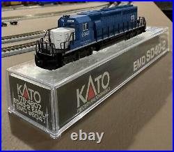 Kato N scale locomotive SD40-2 Early EMD #6047 with DCC ESU Loksound Installed
