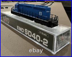 Kato N scale locomotive SD40-2 Early EMD #6047 with DCC ESU Loksound Installed