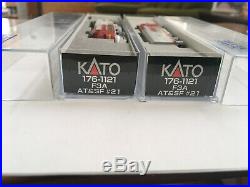 Kato Santa Fe F3 #21&21c Aa 176-1121 Atsf War Bonnet DCC Both Units Sound In 1