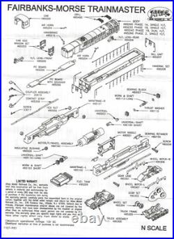 N ATLAS 40 005 398 Fairbanks-Morse Trainmaster PRR #6703 DCC & Sound Ready