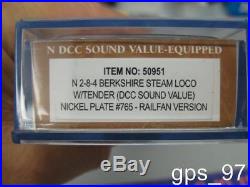 N Bachmann 50951 Nickel Plate 765 Railfan Ver. DCC Sound(N Berkshire 2-8-4)