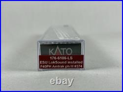 N Kato DCC Sound Equipped Amtrak Ph III F40PH #374 Brand New