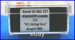 N Scale ATLAS MASTER LINE GOLD 40 004 221 CSXT CSX Dash 8-40CW Loco DCC