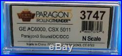 N Scale BROADWAY LIMITED 3747 CSX GE AC6000 # 5011 DC, DCC & Paragon 3 Sound