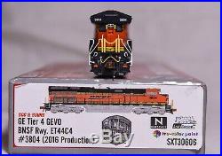 N Scale Bnsf Ge Tier 4 Gevo Loco #3804 DCC & Sound Scale Trains Et44c4