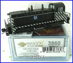 N Scale EMD NW2 Switcher withDCC & Sound ATSF (Zebra Stripes) #2404 BLI #3860