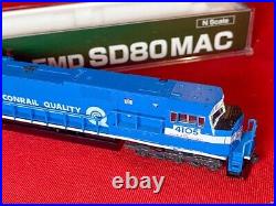 N Scale KATO 176-5501 CR Conrail SD80MAC Diesel Locomotive #4105 DCC Ready