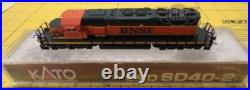 N Scale KATO CEFX ex/ BNSF SD40-2 Rd# 7097 Charlie Hopkins DCC Sound Custom