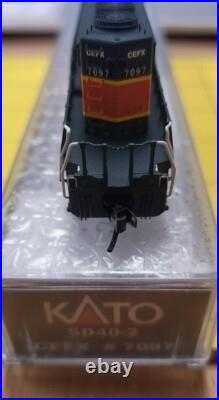 N Scale KATO CEFX ex/ BNSF SD40-2 Rd# 7097 Charlie Hopkins DCC Sound Custom