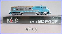 N Scale Kato SDP40F Maersk Locmotive with Factory DCC & Sound