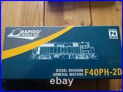 N Scale Rapido F40ph Via Rail Locomotive With DCC And Sound KatoVIApassenger Set