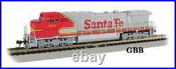 N Scale Santa Fe GE DASH 8-40CW DCC & SOUND EQUIPPED Bachmann 67352