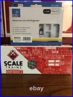 N Scale ScaleTrains DC Burlington Northern SD40-2 7048 ESU LOK Pilot DCC Decoder