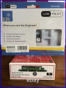 N Scale ScaleTrains DC Burlington Northern SD40-2 7048 ESU LOK Pilot DCC Decoder