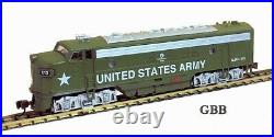 N Scale US ARMY FP-7 METAL LOCOMOTIVE DCC & SOUND Equipped Model Power New 89454