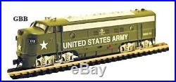 N Scale US ARMY FP-7 METAL LOCOMOTIVE DCC & SOUND Equipped Model Power New 89454
