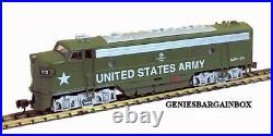 N Scale US ARMY FP-7 METAL LOCOMOTIVE DCC & SOUND Equipped Model Power New 89454