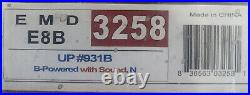 N scale BLI EMD E8 DCC Sound B Unit Union Pacific UP passenger locomotive #931B