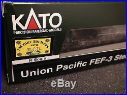 N-scale Kato #1260401-ls +106085 +106086 Up Excursion Steam Train Set DCC Sound