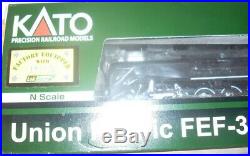 New #844 Up Factory DCC & Sound Fef-3, Water Tenders And 7 Car Pass Illuminated