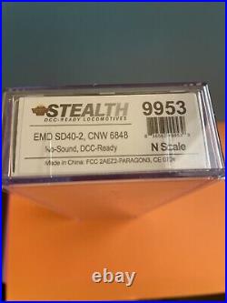 New! BWL 9953 N-Scale EMD SD40-2 CNW 6848 Sound/ DCC Ready / Stealth