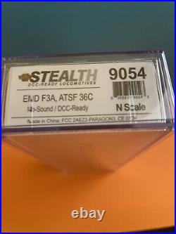 New! BWL N-Scale 9054 EMD F3A ATSF 36C No/Sound DCC Ready Stealth