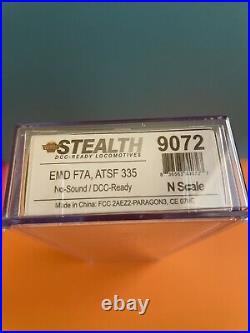 New! BWL N-Scale 9072 EMD F7A ATSF NO/Sound /DCC Ready Stealth