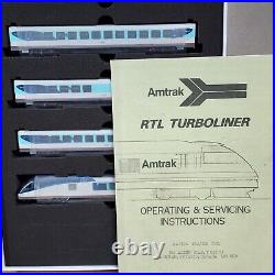 RAPIDO 525505 RTL Turboliner 5 UNIT TRAIN SET Amtrak Ph 5 DCC SOUND N Scale