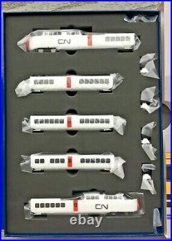 Rapido 1/160 N C. N. Canadian National Turbo Train 5 Car Set Dc/dcc Sound 520505
