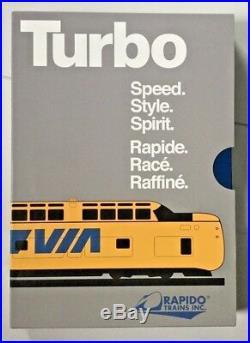 Rapido 1/160 N Scale Canadian National Turbo Train 5 Car Set Dc/dcc Sound 520505