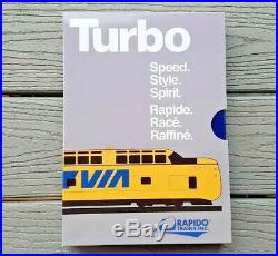 Rapido 1/160 N Scale Via Rail Turbo Train 5 Car Set Dc/dcc Sound Item 520506 Nib