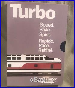 Rapido Turbo Early Amtrak 5-car set DCC + Sound by ESU NIB N-Scale Free Shipping