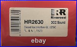 Rivarossi HR2630 HO Scale GE U25C withSound/DCC Louisville & Nashville (L&N)1523