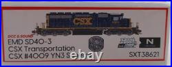 Scale Trains SXT38621 N Scale CSX EMD SD40-3 Diesel #4009 with LokSound & DCC LN Scale Trains SXT38621 N Scale CSX EMD SD40-3 Diesel #4009 with LokSound & DCC LN