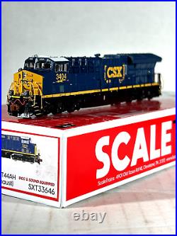 Scaletrains N Scale Ge Tier 4 Gevo Et44ah Locomotive Sound&dcc Csxt Sxt33646