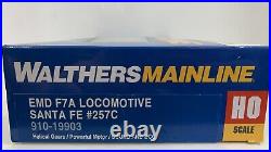 Walthers Mainline HO Scale EMD F7a Santa Fe 257c DCC & Sound 910-19903 (N)