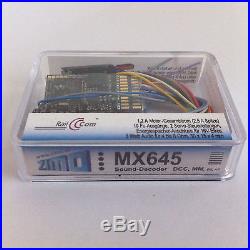 ZIMO MX645 Sounddecoder mit Kabel DCC MM DC AC Energiespeicher 1,2A 3W Audio